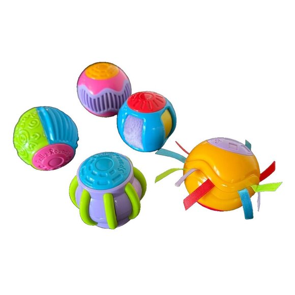 Fisher Price Touch‎ & Tickle Roll-A-Rounds Sensory Toys Lot Of 5 Textured - Picture 3 of 4